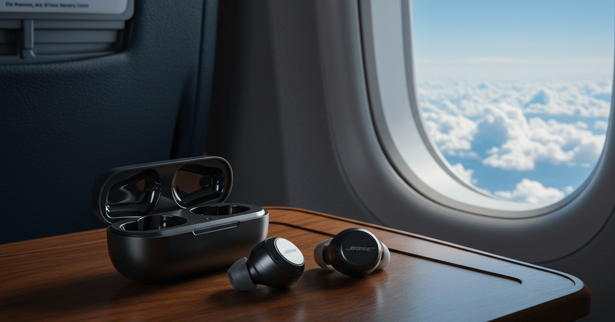 Boseイヤホンで快適な飛行機旅行を|機内での使い方ガイド｜SIKI