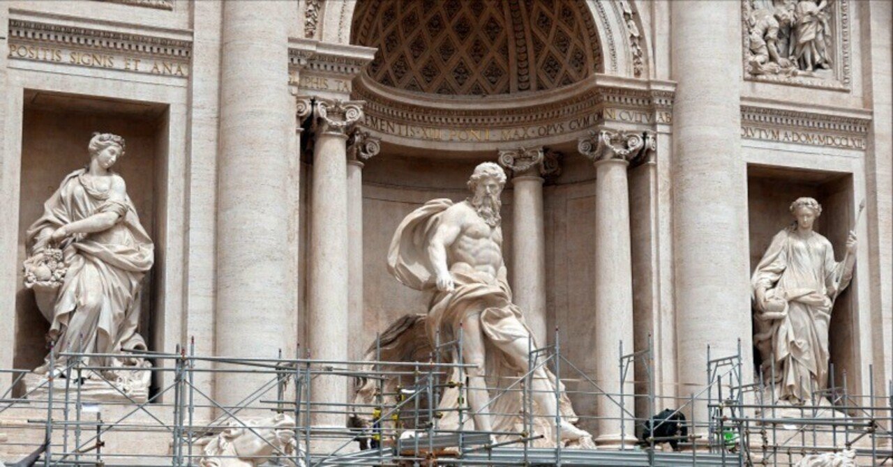 ローマ２日目『ローマ街歩きとトレヴィの泉』コインを投げ入れなくても戻って来られる理由｜Photographer non🐤