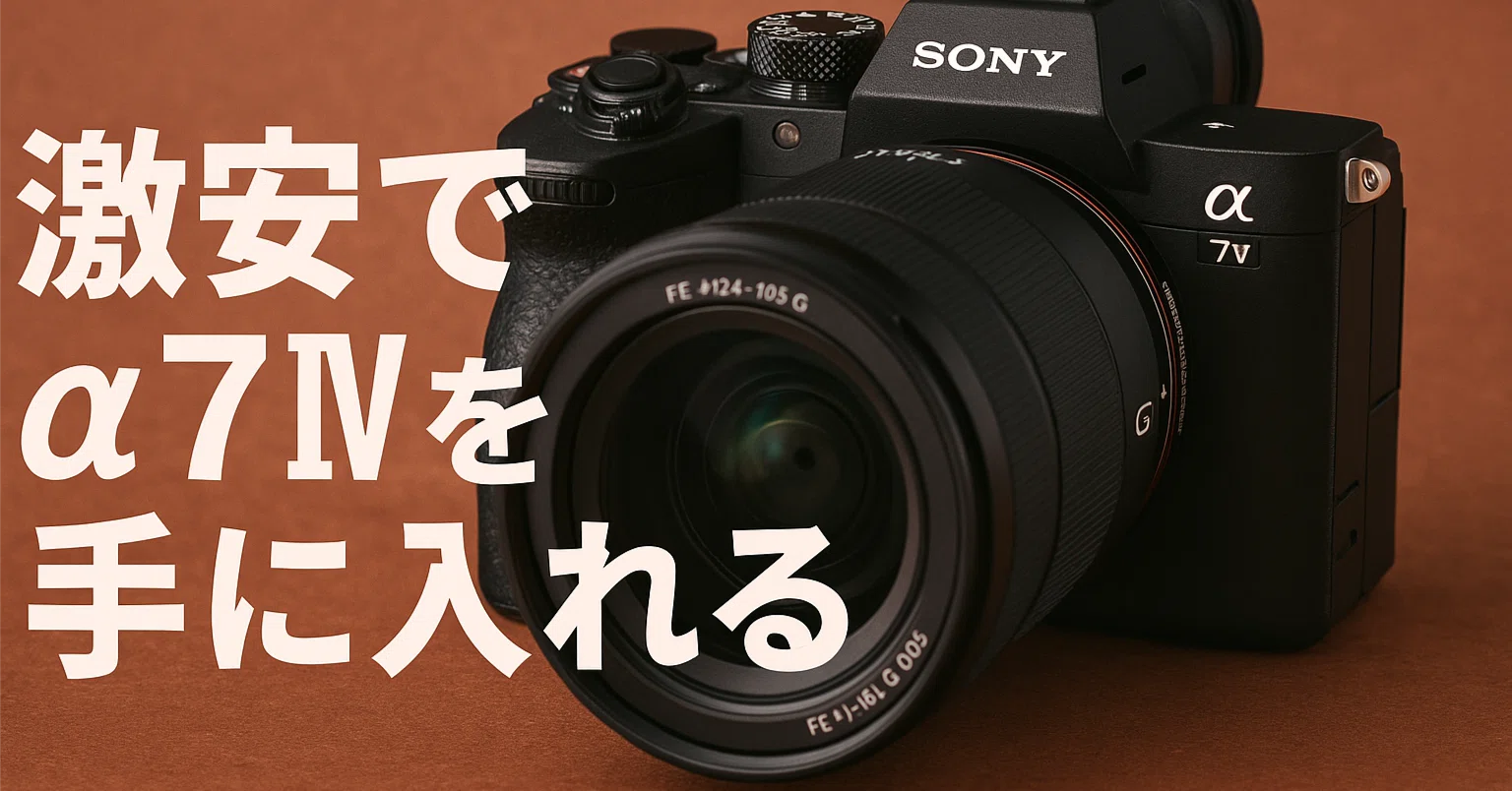 カメラのキタムラでα7IVを激安で手に入れた話｜わらじマガジン