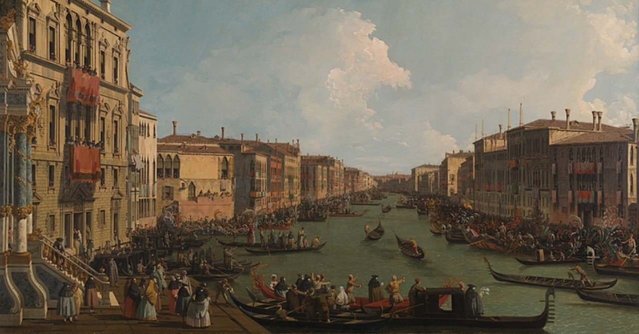 Art｜カナレット《ヴェネツィア：大運河のレガッタ》 お土産はどれに