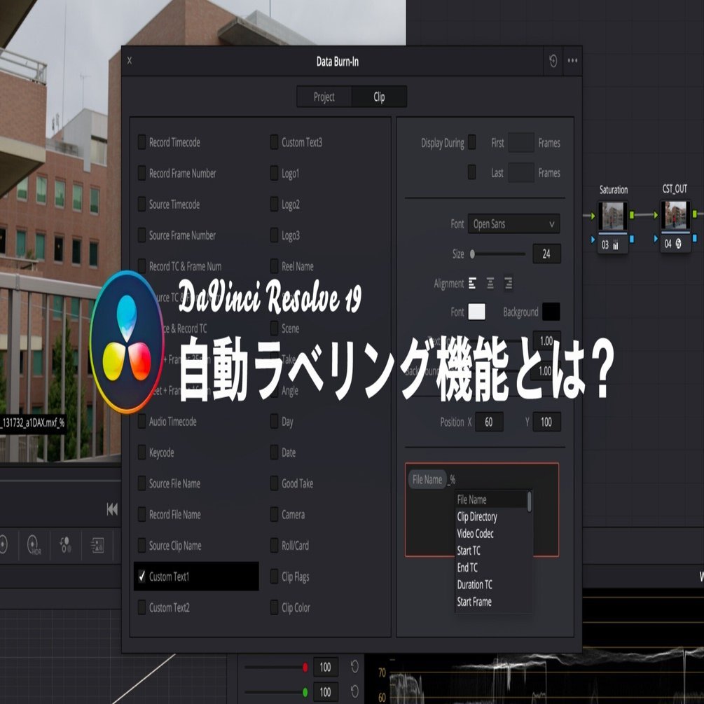 DaVinci Resolve 自動ラベリングする方法｜UMU TOKYO