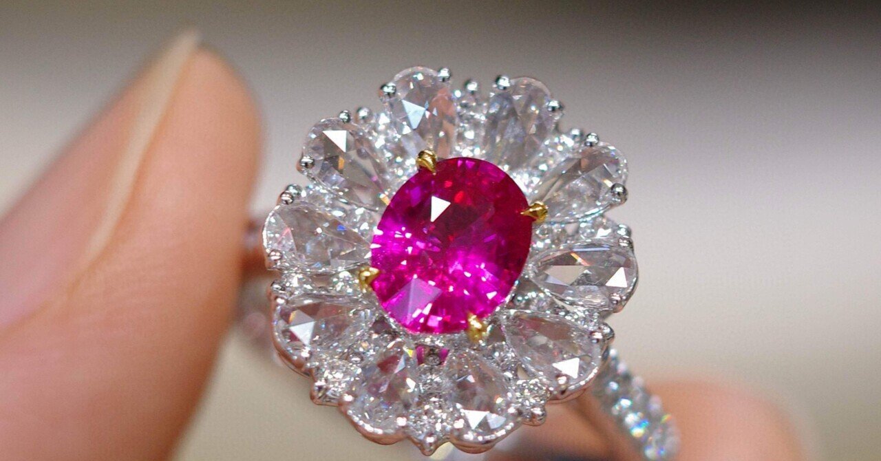 Etsuko Sonobeエツコソノベ薗部悦子トパーズ×ガーネットK20リング