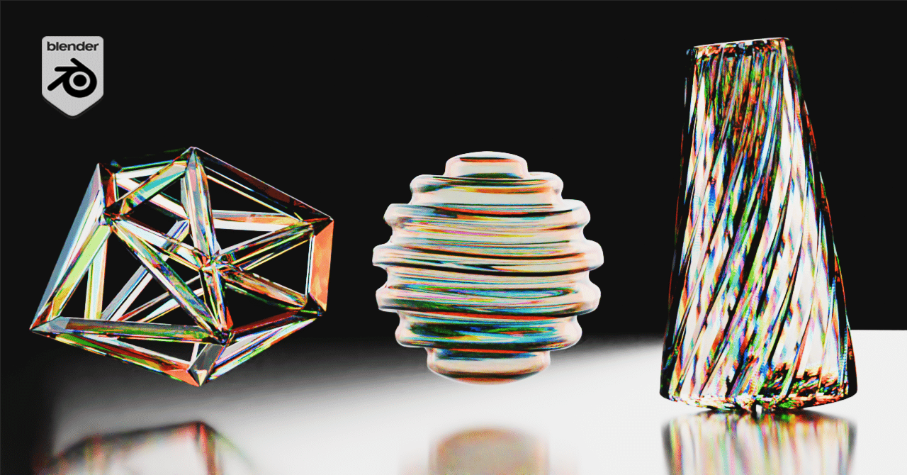 【マテリアル】ページ　　リクエスト商品のため blender 4.4 シェーダー実験室 - 分散ガラス｜木谷 修