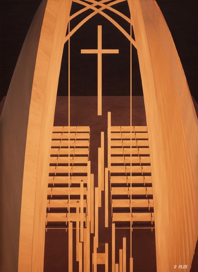 海辺の教会イメージ Dplus Note