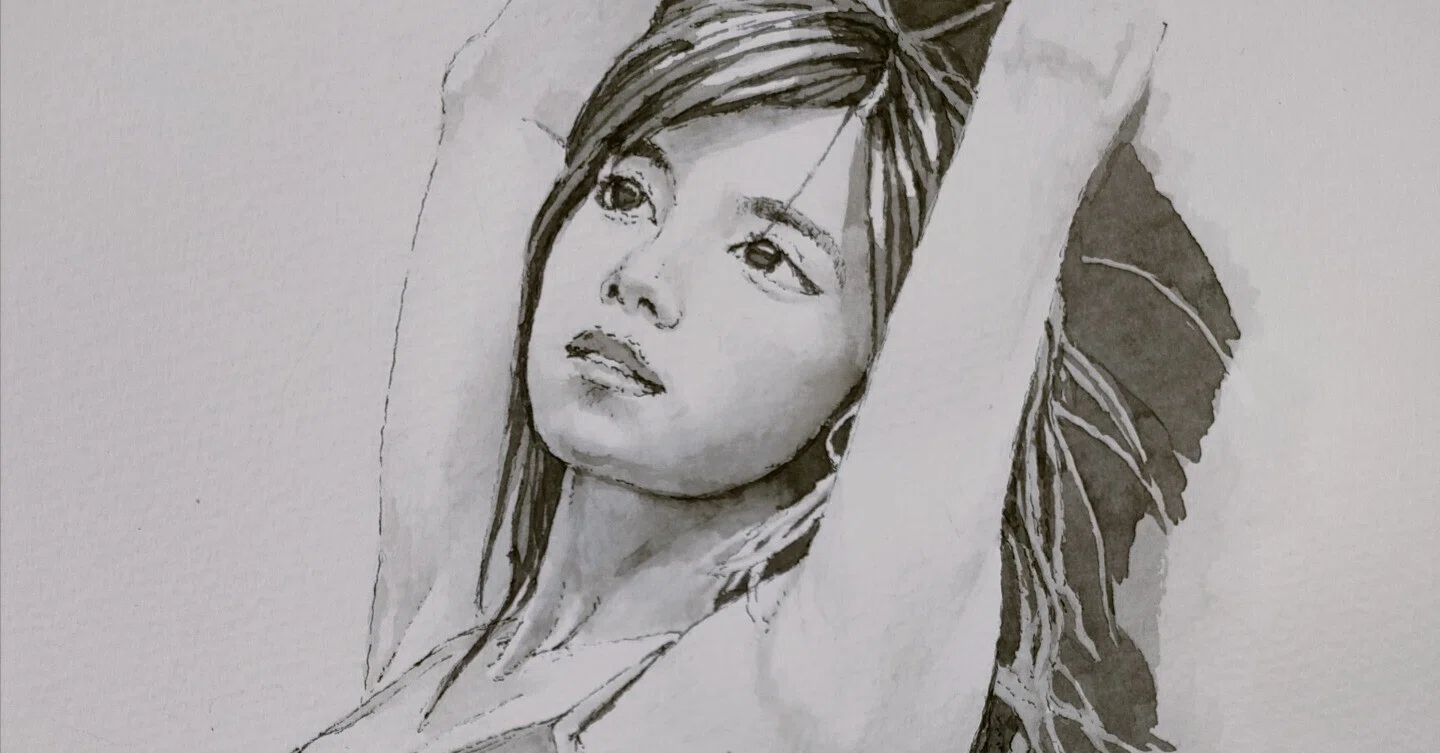 墨で絵描くのって楽しいよ！｜きりん