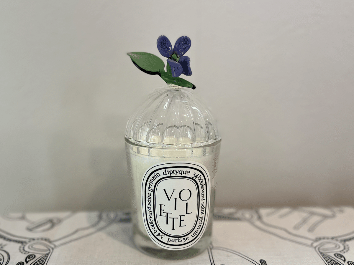 diptyque キャンドルリッド ハーバリウム Violette（ヴィオレット）キャンドルリッド - クラシック