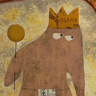 探原斎法眼/人物図/瓢箪から駒図/掛軸/名家伝来/AH-795 絵画（日本）