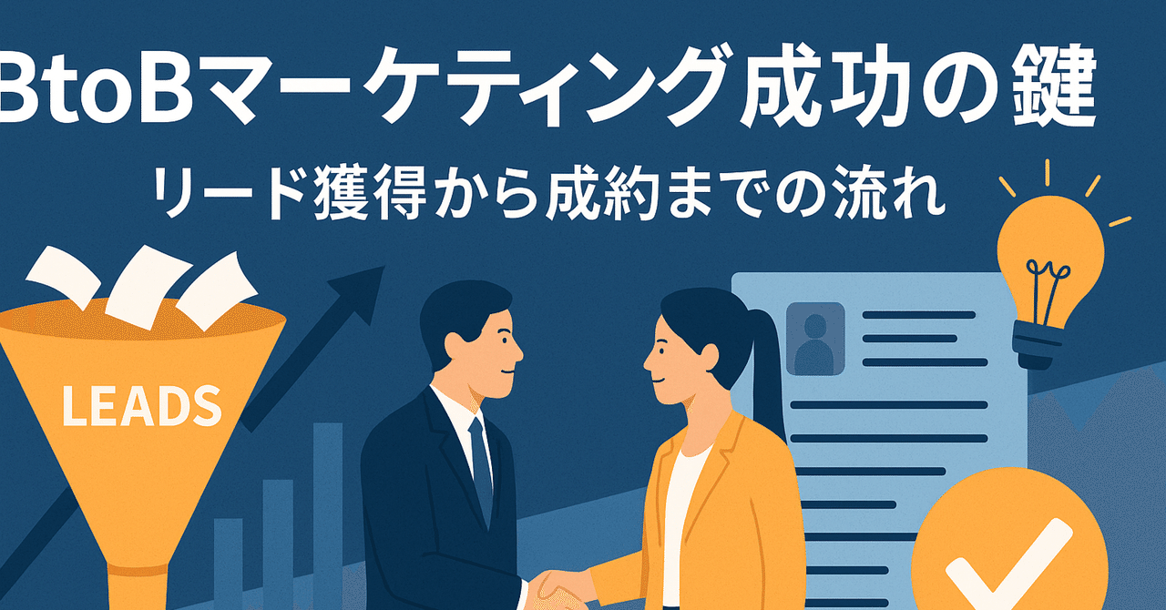 BtoBマーケティング成功の鍵リード獲得から成約までの流れトラオ