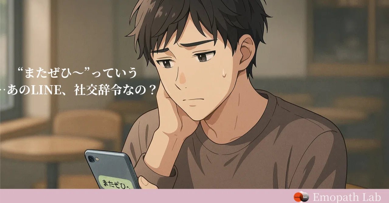 第6章】 “またぜひ〜”って返信きたけど…あのLINE、社交辞令なの 