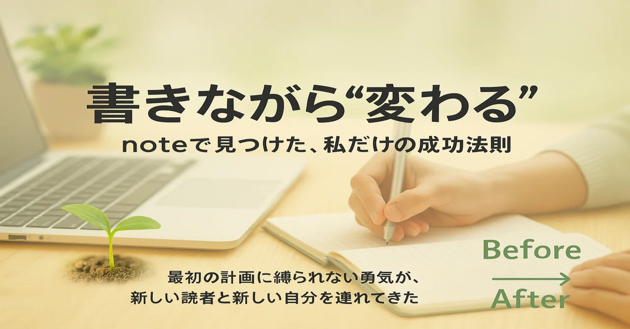 書きながら“変わる”――noteで見つけた、私だけの成功法則|ポス鳥(ビジネス&投資NEWS解説)おそらく日本で1番「事業の失敗例を載せている ...