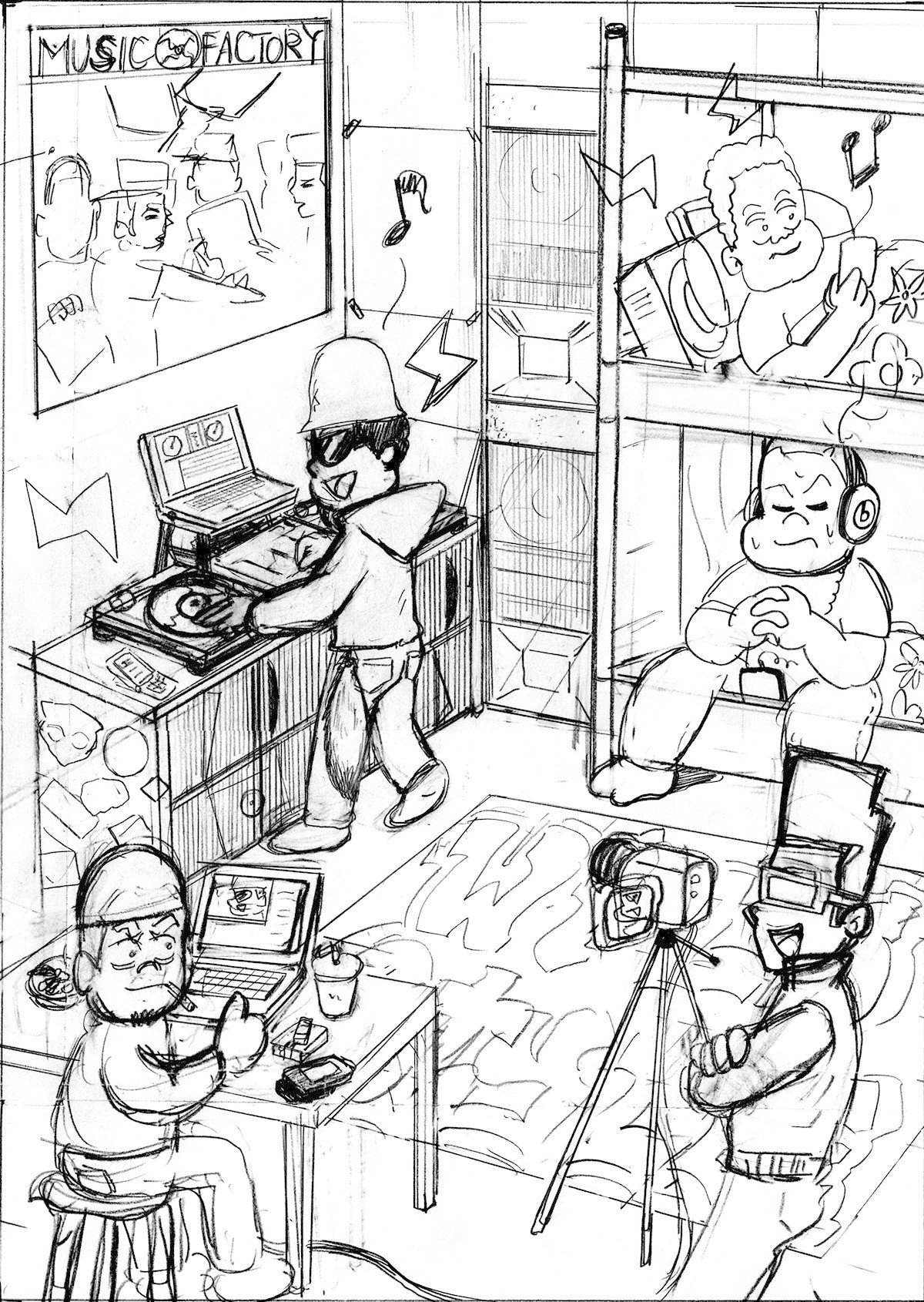 イラスト Dj Twitter And 動画撮影 うじたなおき Note