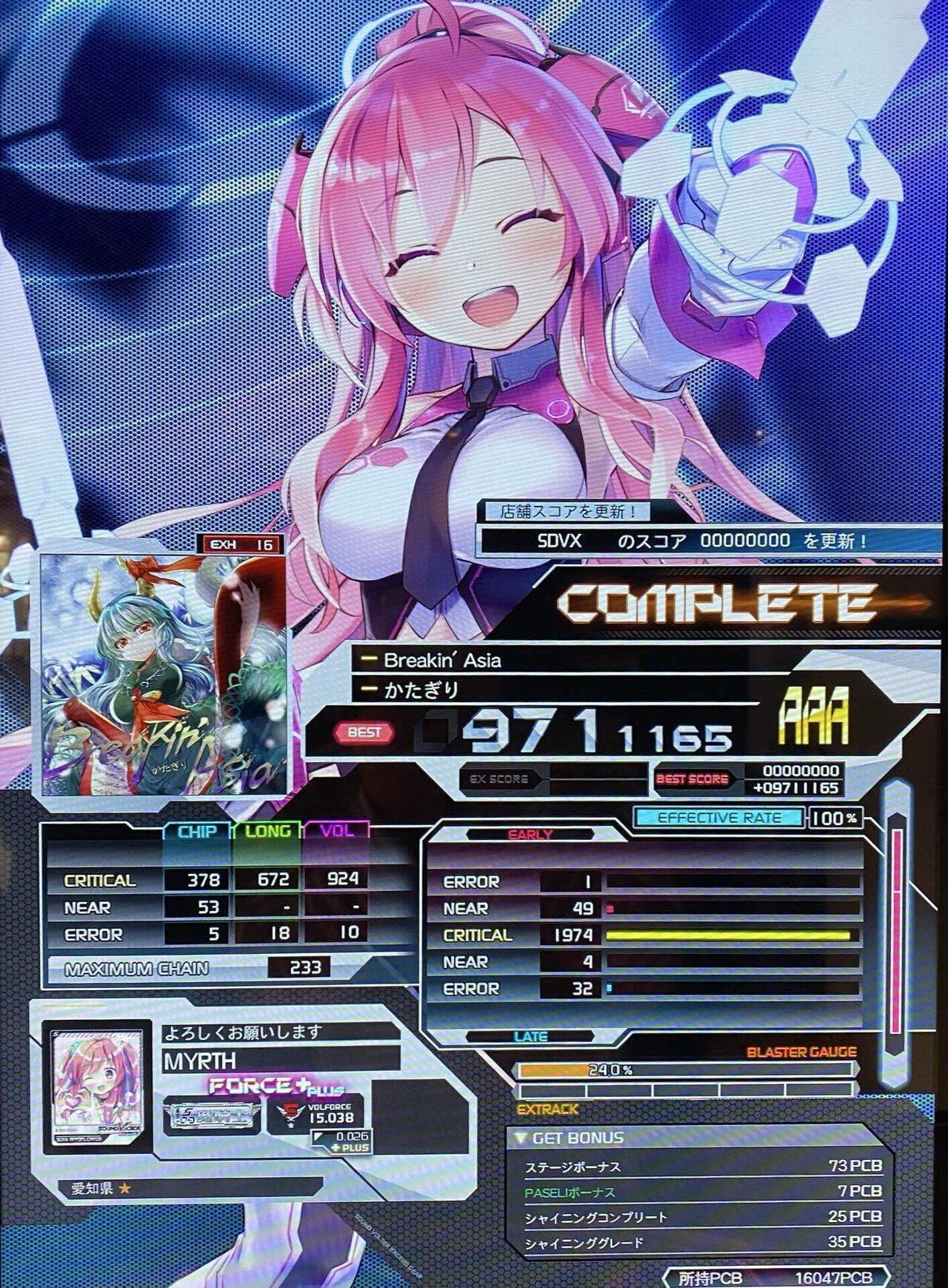 SDVX】成長記録#2 VF15.0 → 15.5｜みるす