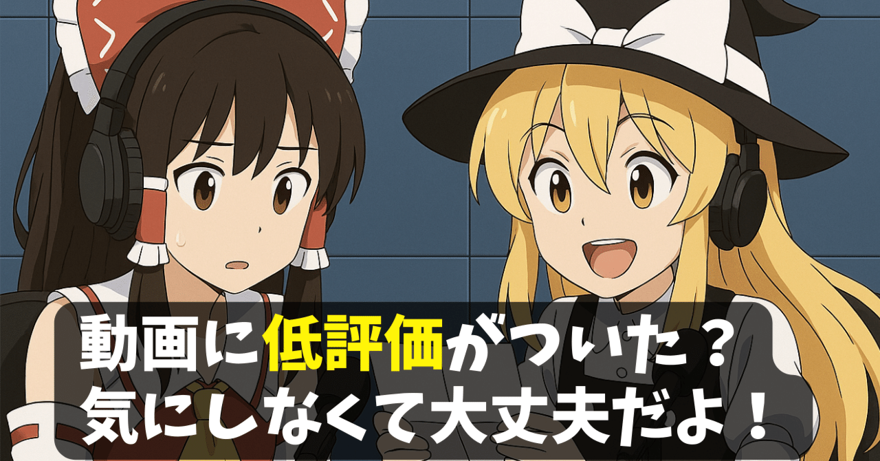 【ゆっくりQ&A #10】「低評価」は気にしなくていい！？YouTubeが動画を評価する方法や、低評価を受け入れる心構えについて解説します！SS@ゆっくり編集効率化