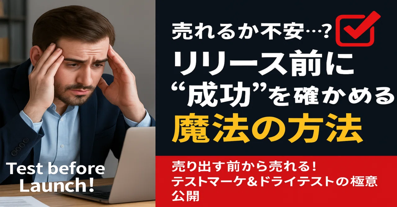 売れるか不安…? リリース前に“成功”を確かめる魔法の方法-売り出す前から売れる! テストマーケ&ドライテストの極意を公開|ポス鳥(ビジネス ...