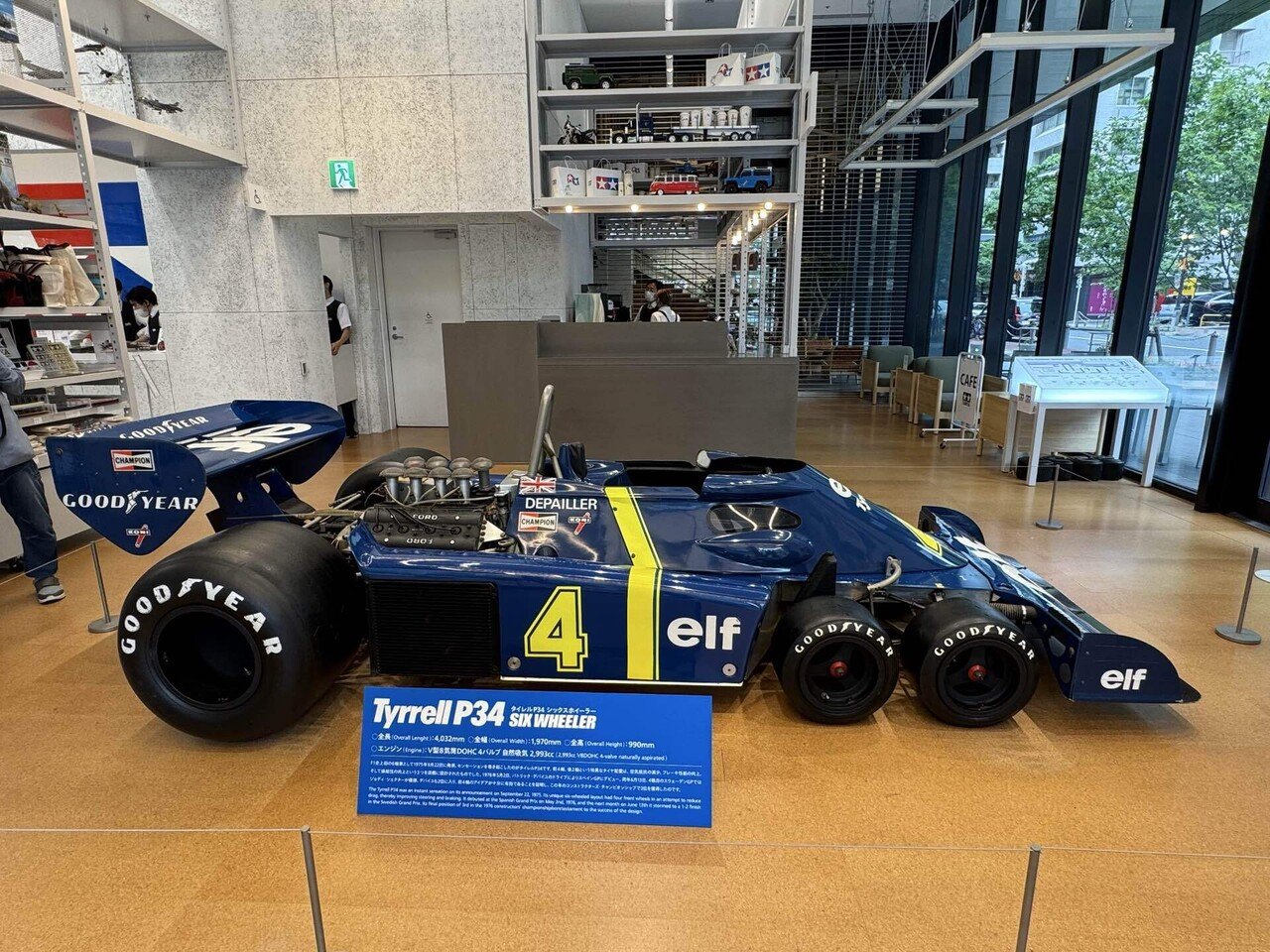 汐留・新橋散歩】F-1 Tyrrell P-34を見に行った！｜づぅつん
