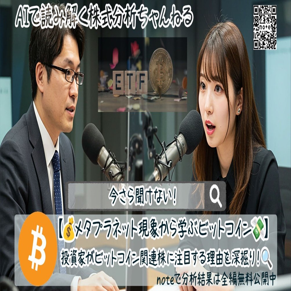 今さら聞けない！今話題のビットコインと、なぜ日本の企業「メタプラネット」が注目されているのか🤔｜AIで読み解く株式分析ノート🗒️