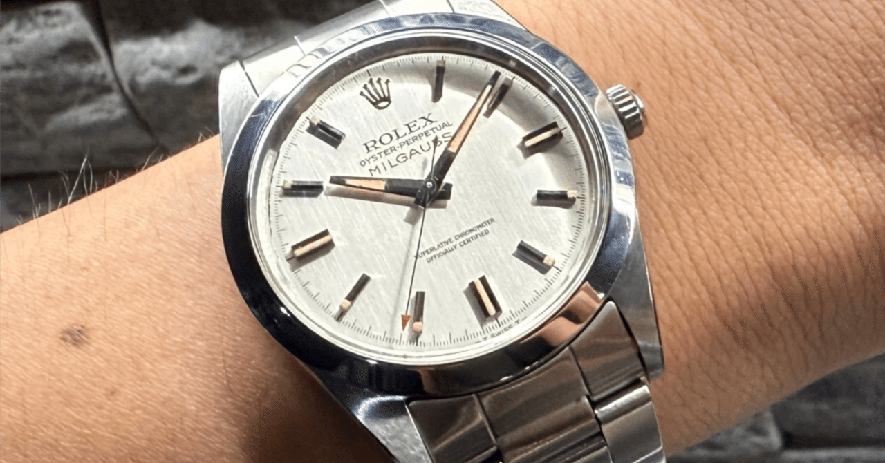N.R 1019 シルバー L N.R 1019 シルバー L 整ったヴィンテージミルガウス ロレックス 1019