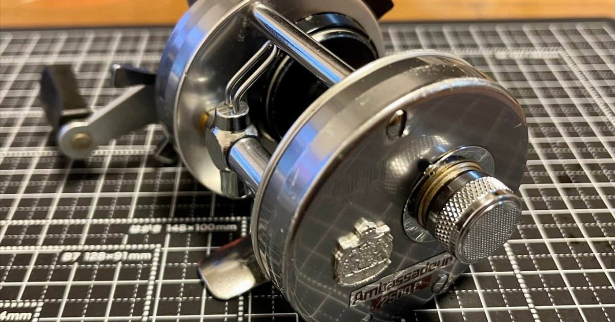 ABU アンバサダー 2500c ラージクレスト シルバー 分解清掃済み
