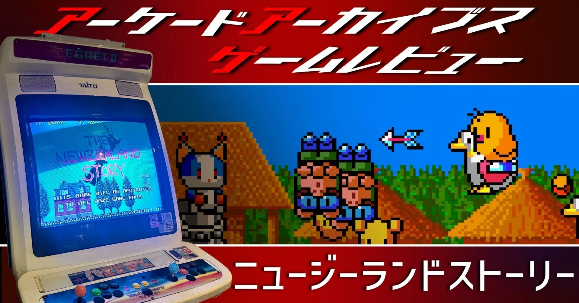 ザ・ニュージーランドストーリー□箱、説明書、ソフトのセット メガ