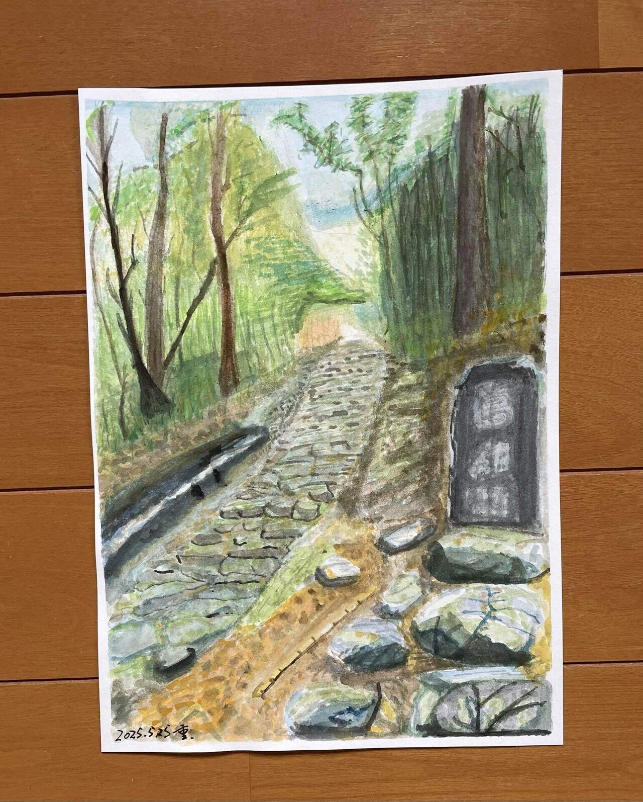 お絵描き練習，ちょっと失敗作。最後にイタズラしたら直せない