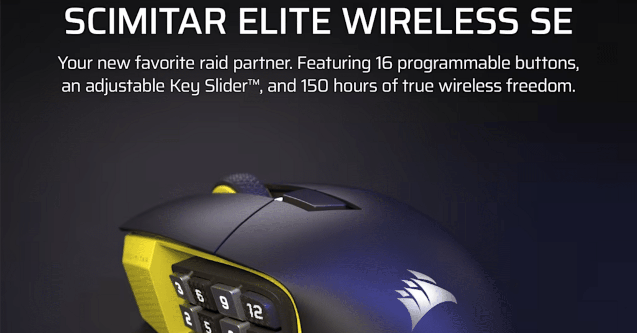 レビュー】CORSAIR SCIMITAR ELITE WIRELESS SE｜きりう