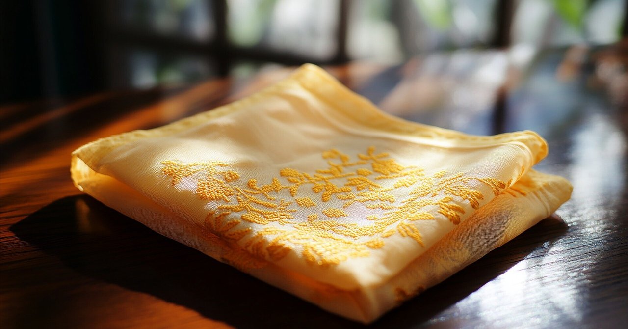 天地創造を練習しながら思った。芸術は人生のハンカチかもしれない。わたしも一枚縫ってみたいやすなお