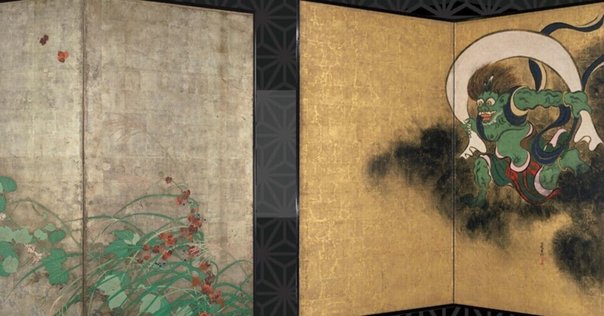 お見舞い 二曲一双」が紡ぐ、屏風のふしぎな世界～右隻と左隻が奏でる和の 絵画