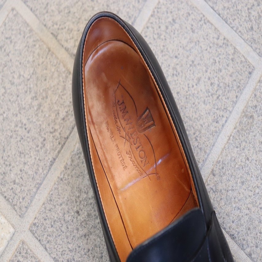 【美品】J.M. WESTON ウェストン ローファー 180 5B 旧ロゴ 美品】J.M. WESTON ウェストン ローファー 180 5B 旧ロゴ