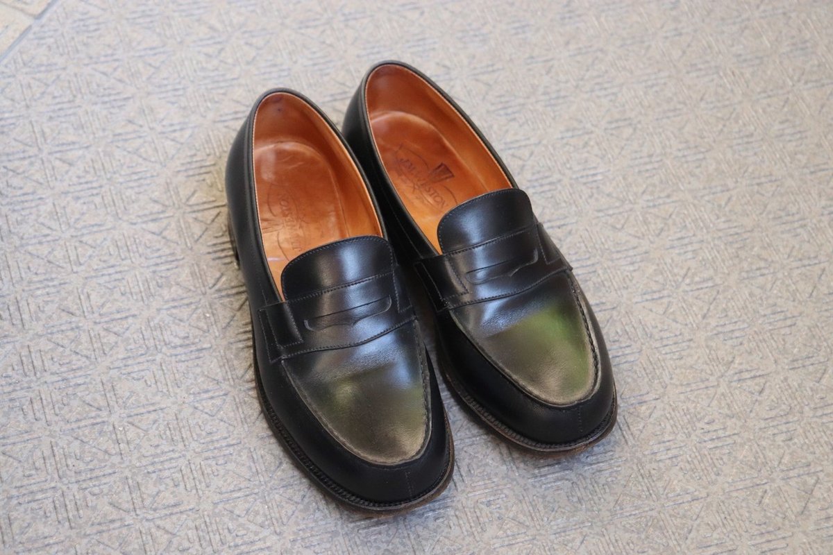 J.M. WESTON 180ローファー 旧ロゴ 黒 ウエストン　3Ｄ　23.5 J.M. WESTON（ジェイエムウエストン） #180 SIGNATURE LOAFER