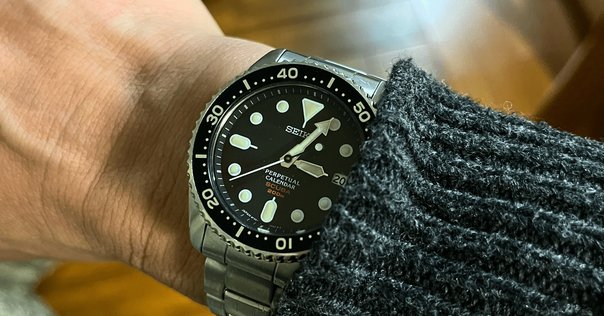 腕時計】SEIKO SKX007 ブラックボーイ オーバーホール｜朝日山
