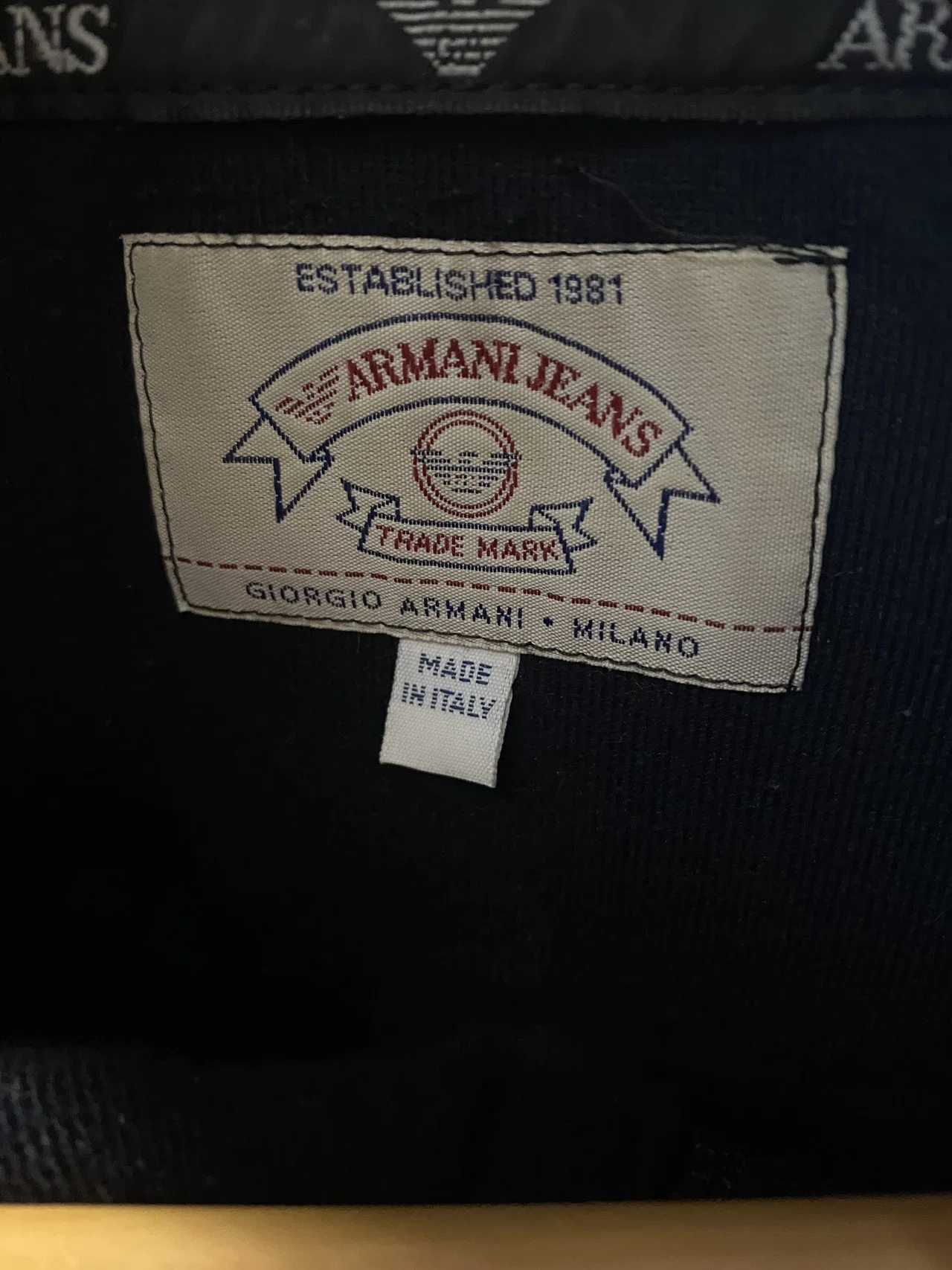 90s◇GIORGIO 良品 ITALY製 GIORGIO ARMANI 黒タグ ワイドシルエット