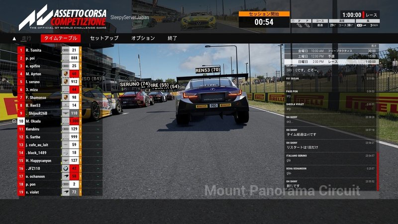 Acc でレースしてみた アペックス Note