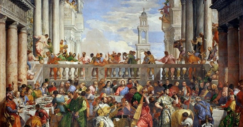 宗教絵画『カナの婚宴』には何が描かれているか