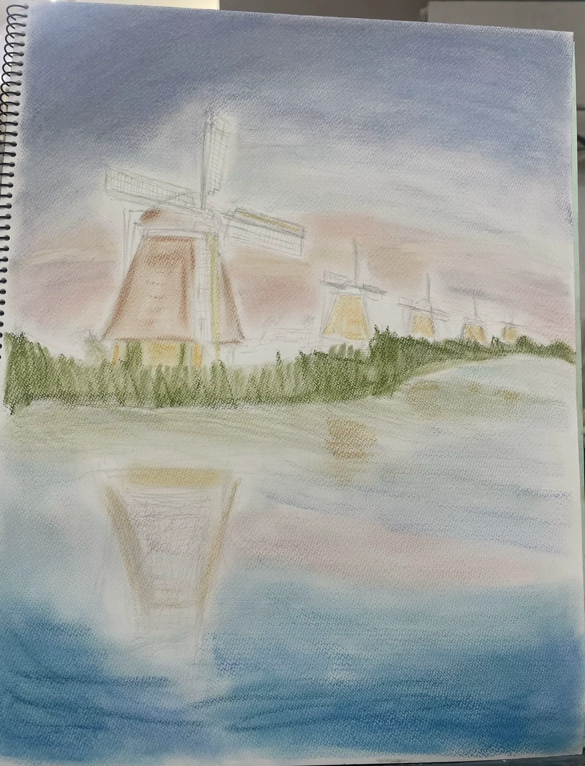 ソフトパステルで風景模写｜Nora