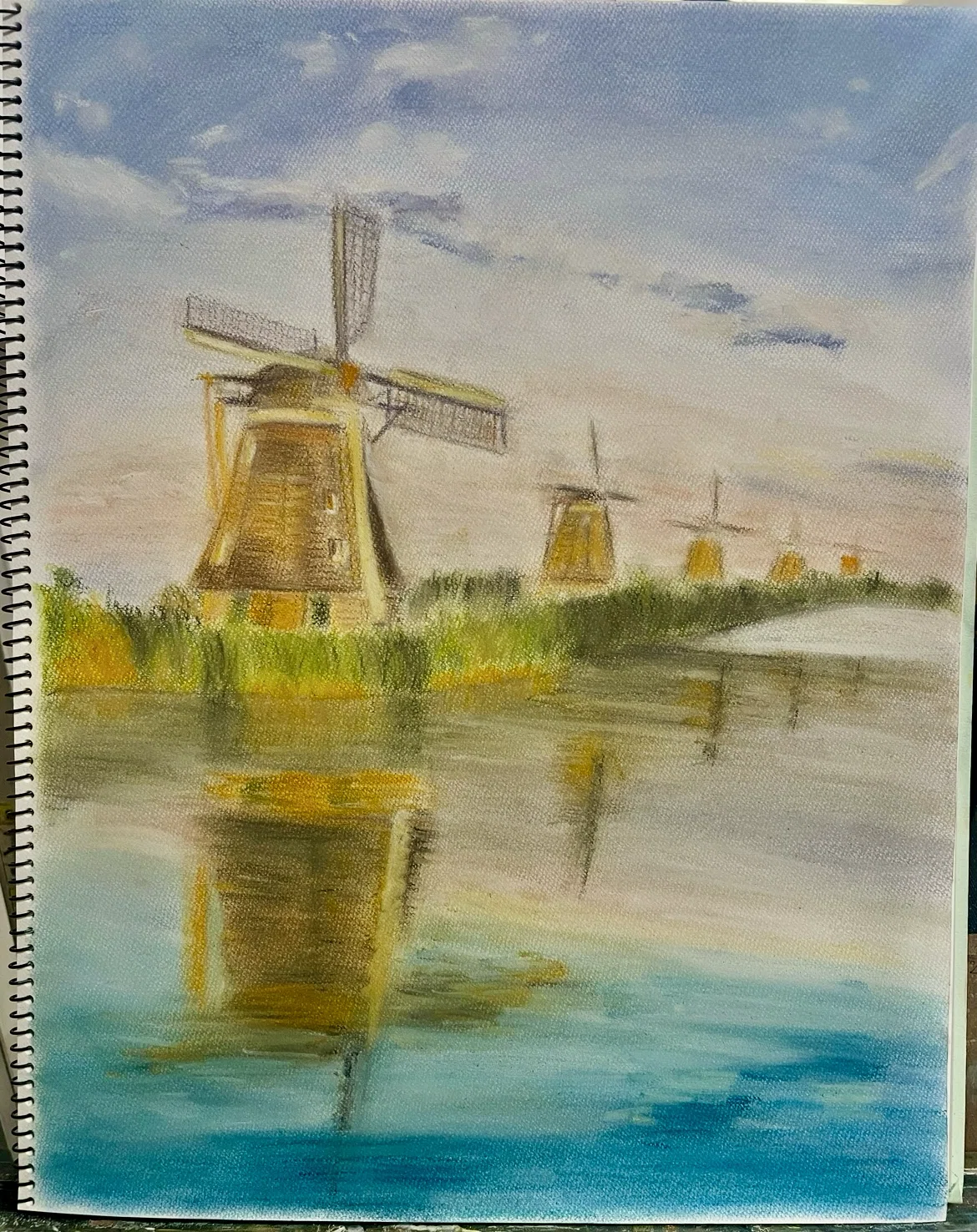ソフトパステルで風景模写｜Nora