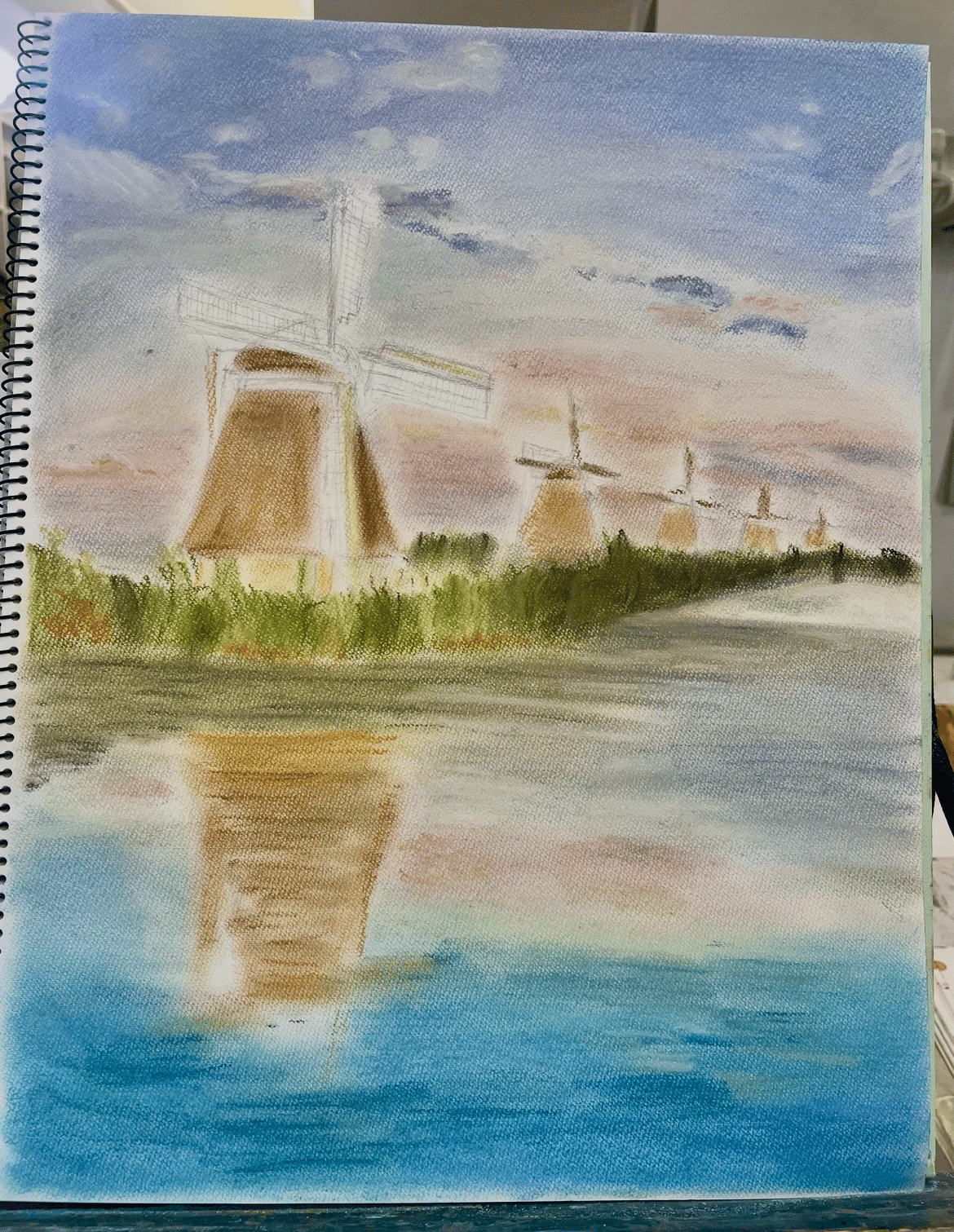 ソフトパステルで風景模写｜norampty70