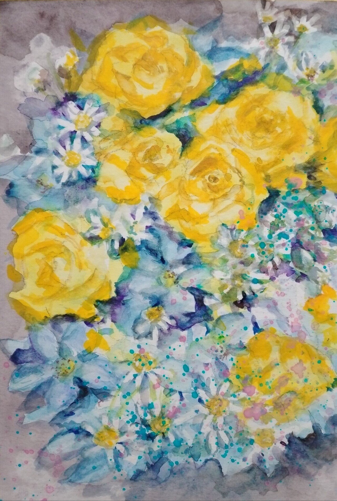 好きに 水彩画 花 2025年 （花。｜ほにゃらら） 絵画