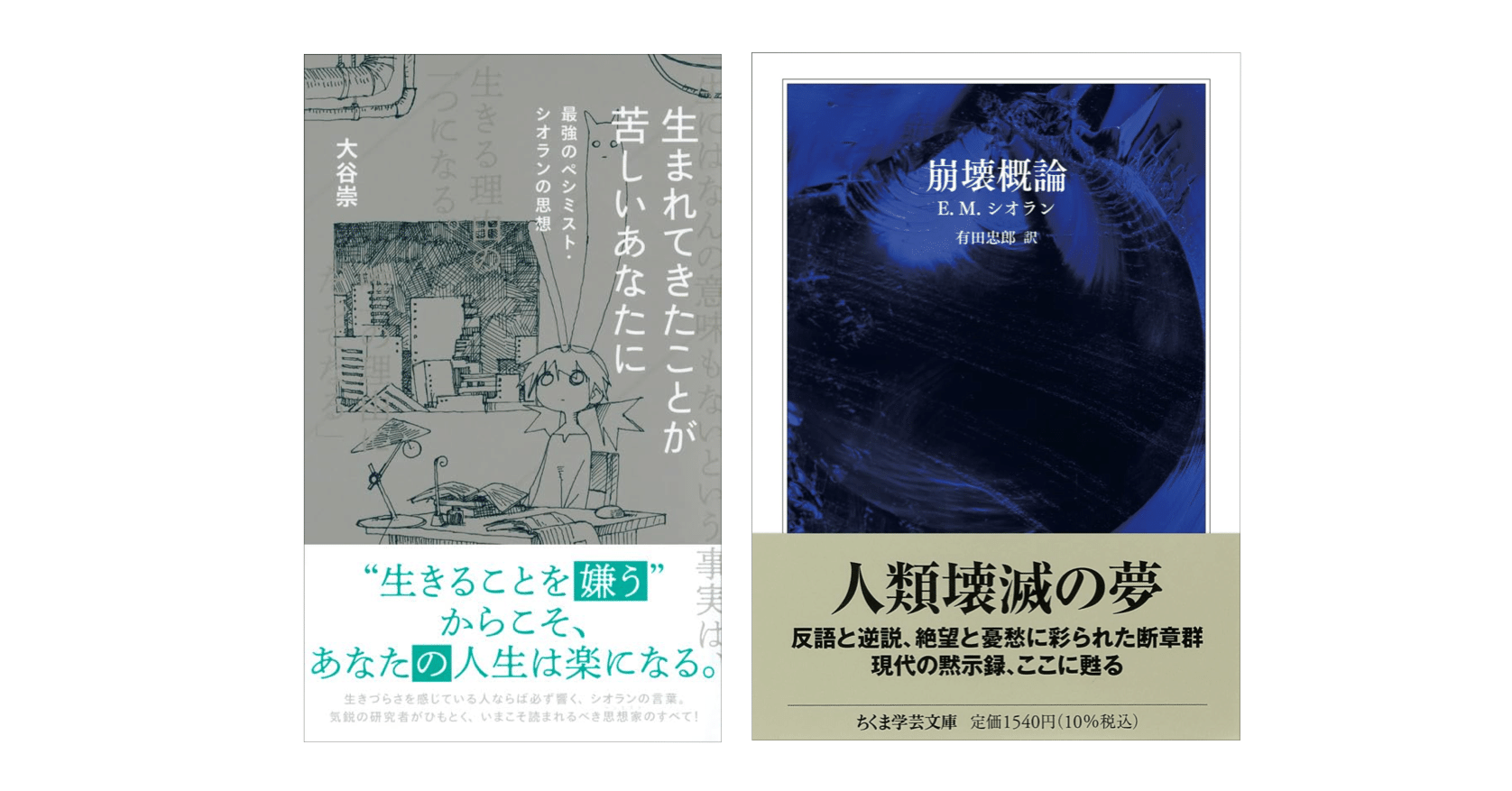 E．M．シオラン『崩壊概論』／大谷崇『生まれてきたことが