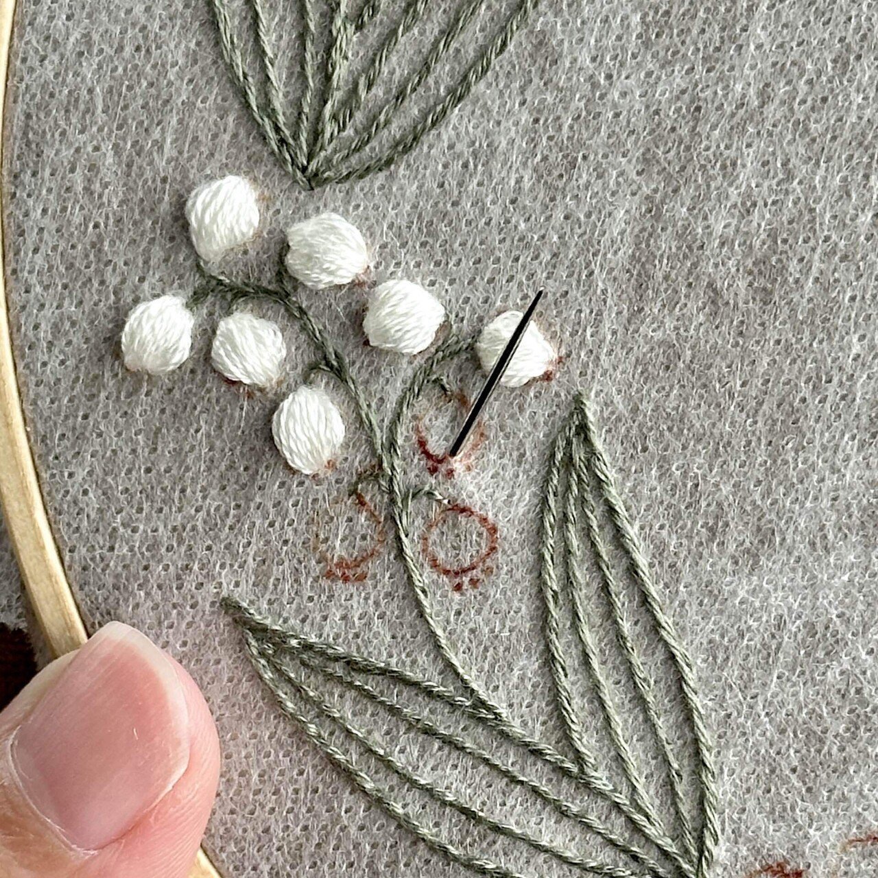 花の刺繍　シガレットカード　Sサイズ 60枚セット すずらん 花刺繍カード イギリス KENSITAS シガレットカード 5種セット C