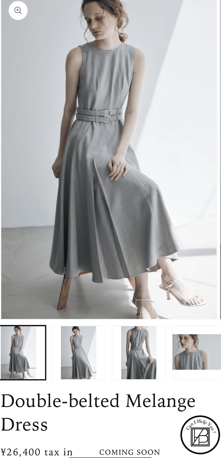 laubeblanc double-belted melange dress