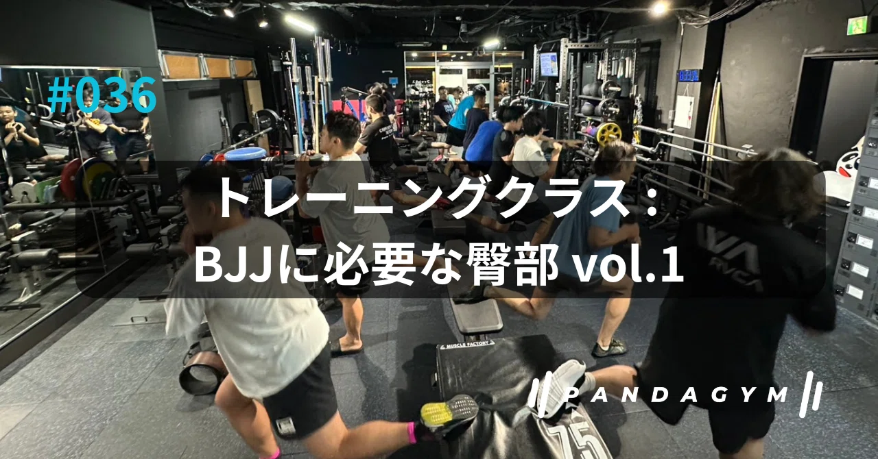036_トレーニングクラス : BJJに必要な臀部 vol.1｜山田崇太郎