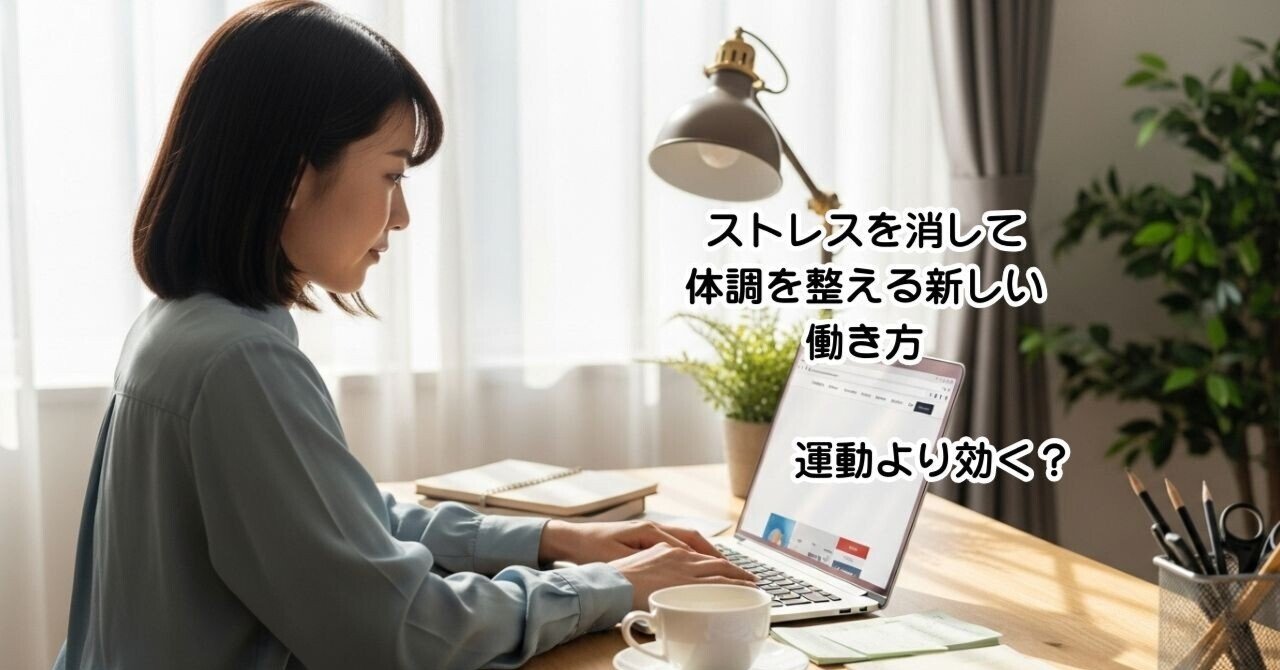 運動より効く？ストレスを消して体調を整える新しい働き方｜健康言葉力向上プログラム