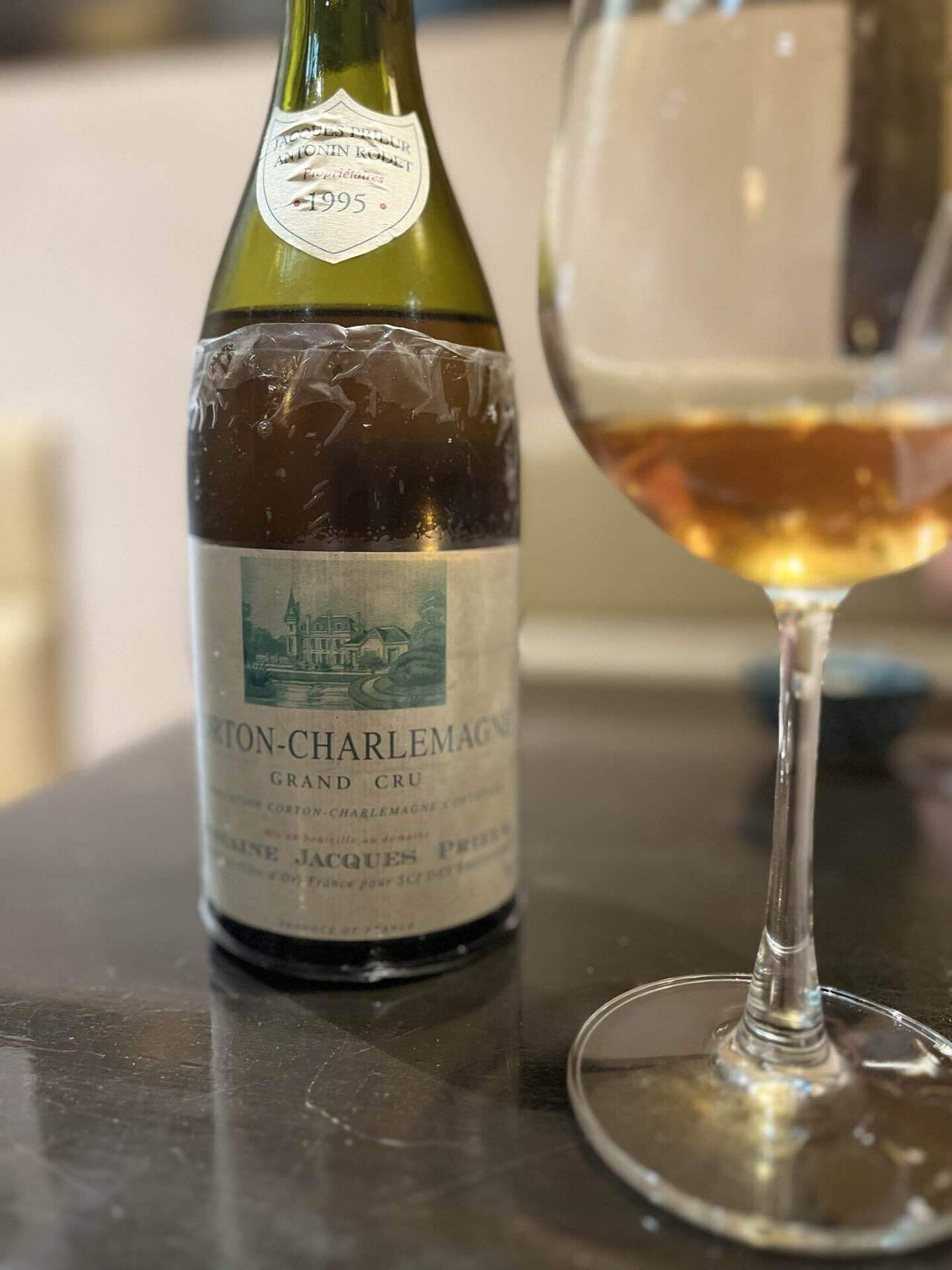 電力開発　シャンベルタン '96年 ジャック・プリウール 2本で12万円 ワイン備忘録］DOMAINE JACQUES PRIEUR CORTON-CHARLEMAGNE