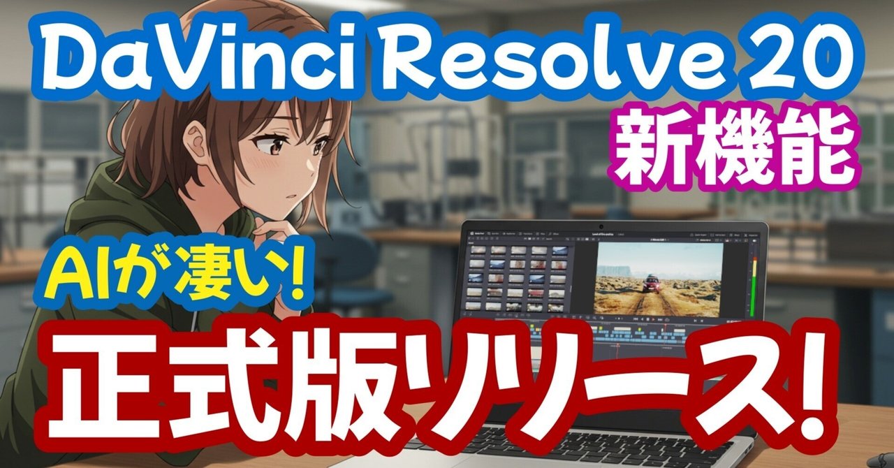 DaVinci Resolve 20 新品未開封 DaVinci Resolve 20 スタジオ 新品未開封（Blackmagic Design