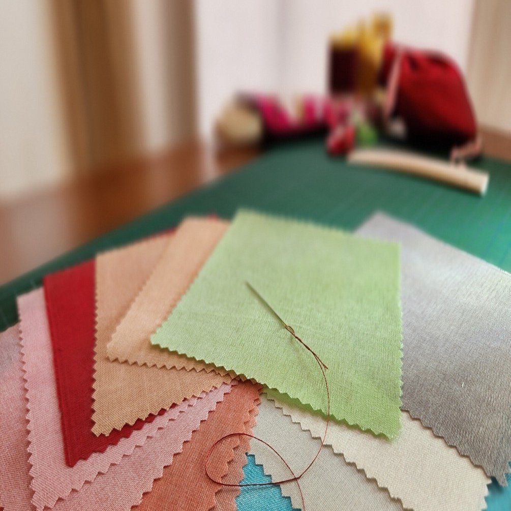 チョガッポのポジャギ 送料無料】韓国手芸・ポジャギ 白い麻のチョガッポ（60㎝四方