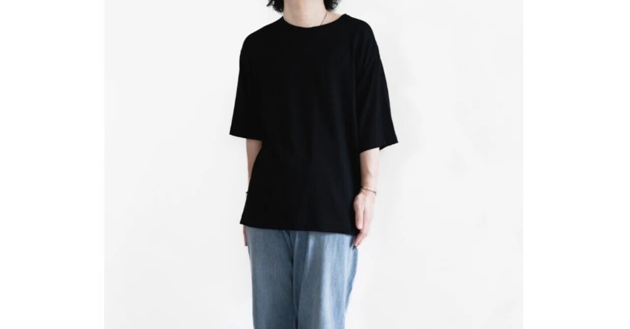 [最終価格] COMOLI オーバーサイズ Tシャツ 黒　サイズ2 最終価格] COMOLI オーバーサイズ Tシャツ 黒サイズ2 【公式通販】