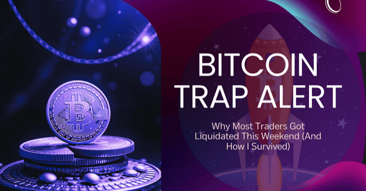 ビットコインの罠の警告：今週末、多くのトレーダーが清算した理由（そして私が生き残った方法）Bitcoin Trap Alert: Why Most  Traders Got Liquidated This｜終活の準備