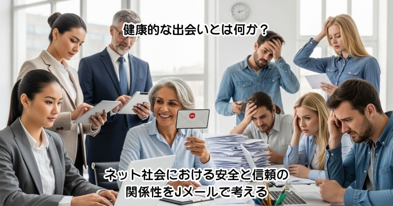 健康的な出会いとは何か？ネット社会における安全と信頼の関係性をJメールで考える｜健康言葉力向上プログラム