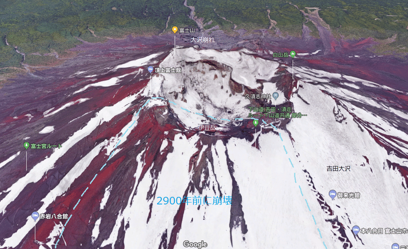 富士山の崩壊と修復 ドローンを持って旅に出よう Note