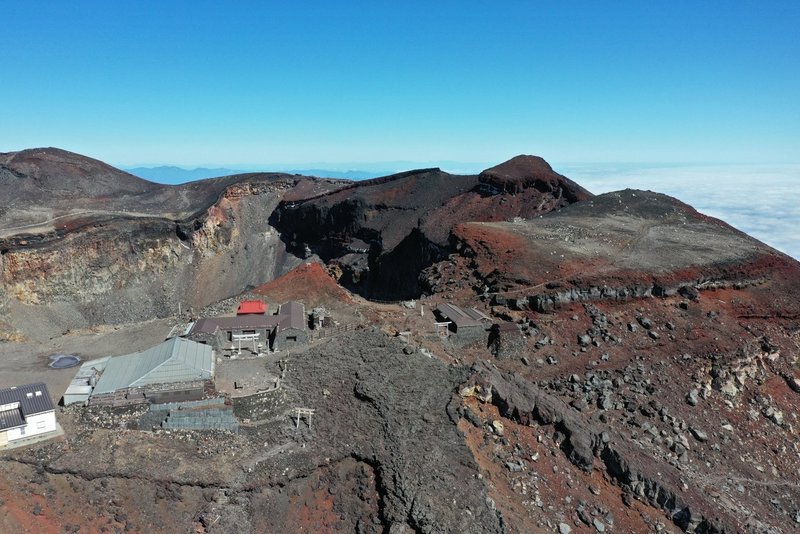富士山の崩壊と修復 ドローンを持って旅に出よう Note